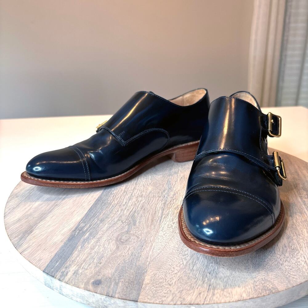 The Office Of Angela Scott Mr. Colin Double Monk Strap Shoes Cap Toe US Size 10 - Picture 3 of 11